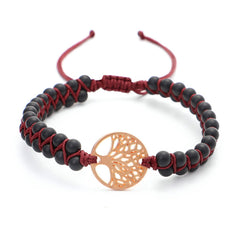Woven Twine Double Tree of Life Yoga Bracelet
