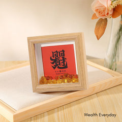 Gold Ingot DIY Picture Frame for Wealth-Home or Office Desk Decoration