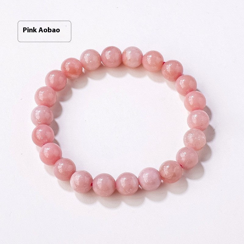 8mm Natural Crystal Stone Beads Bracelet