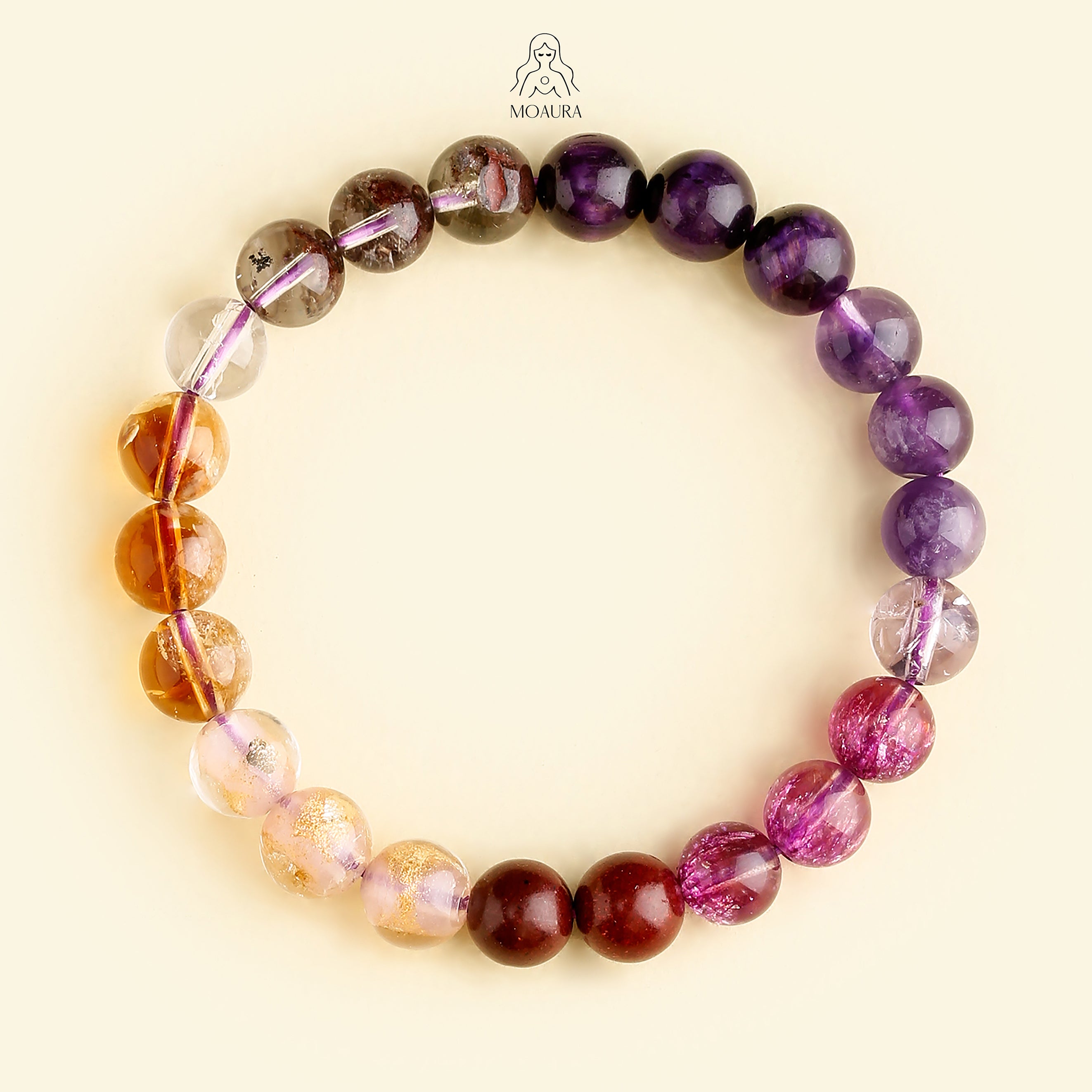 Aromatic Single Fire Element & Nine Purple Li Fire Fengshui Bracelet