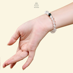 Aromatic Single Water Element & White Crystal Bracelet Fengshui Bracelet