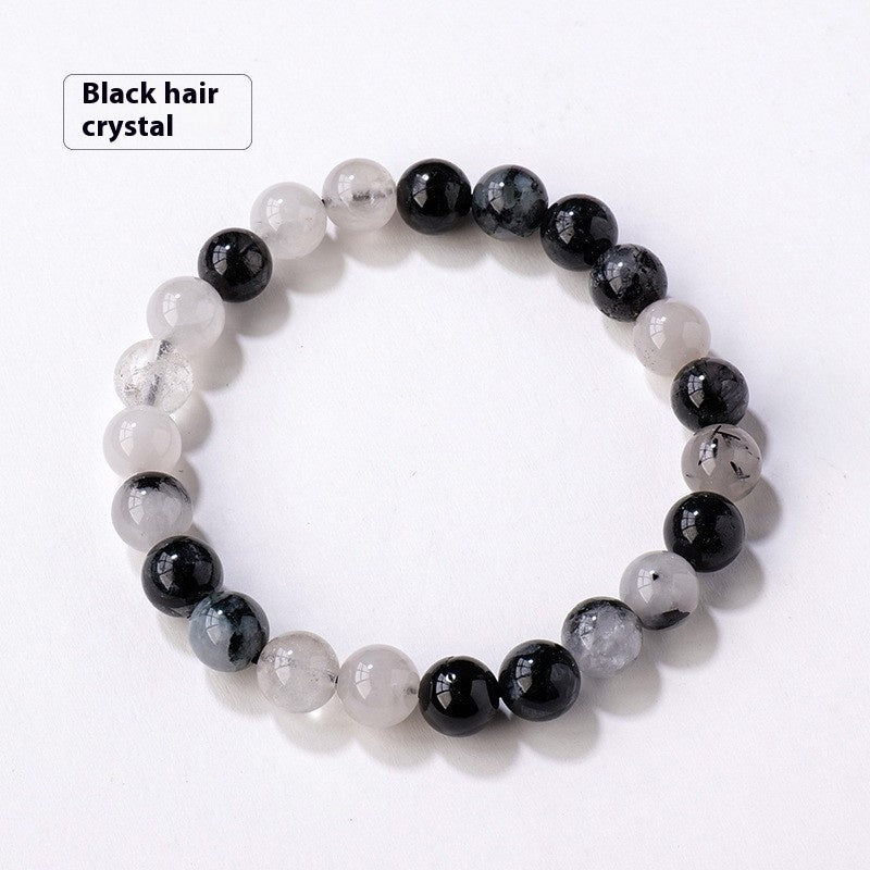 8mm Natural Crystal Stone Beads Bracelet