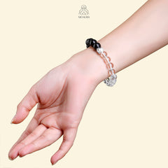 Aromatic Water Element & White Crystal Bracelet Fengshui Yinyang Bracelet