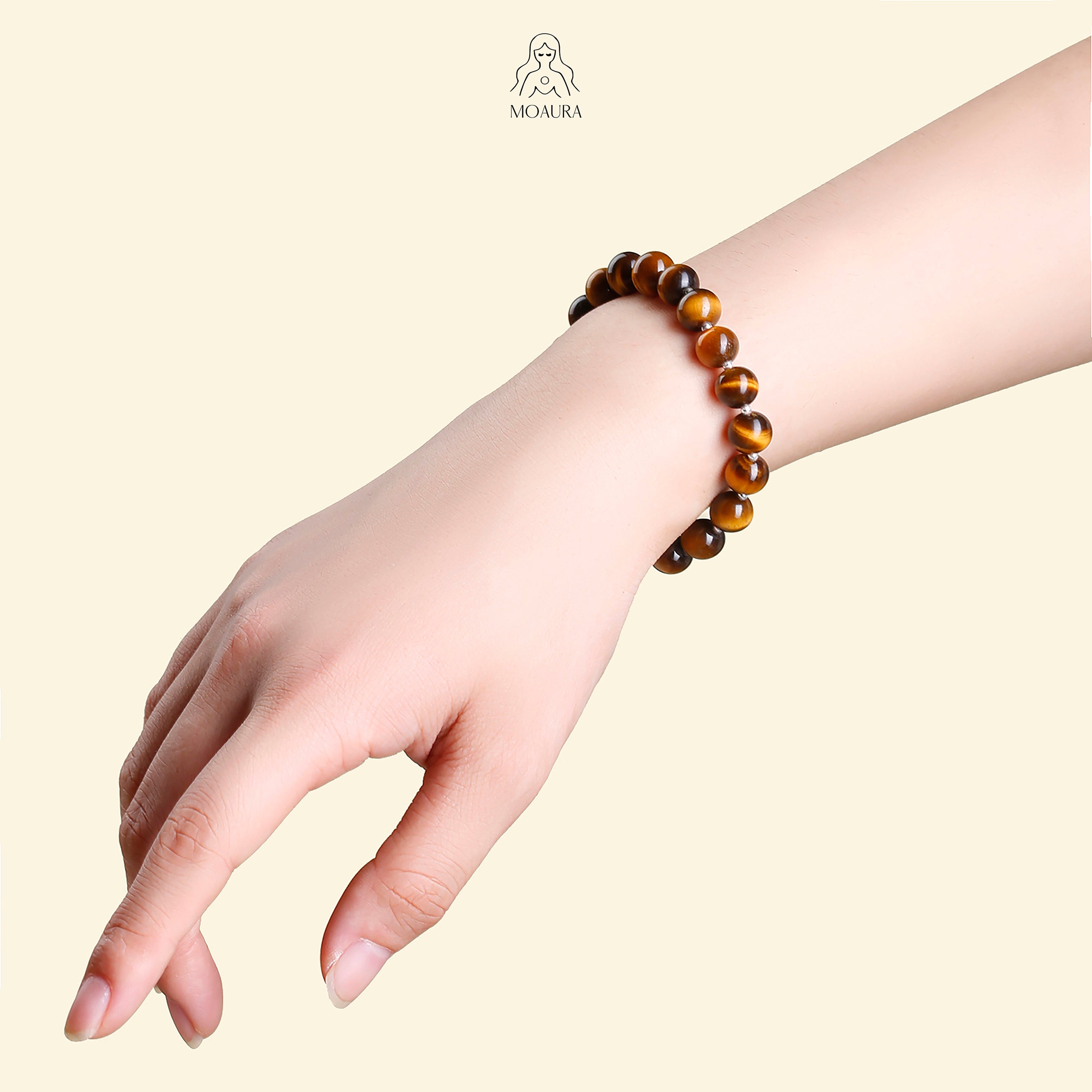 Aromatic Single Metal Element & Yellow Tiger's Eye Bracelet Fengshui Bracelet