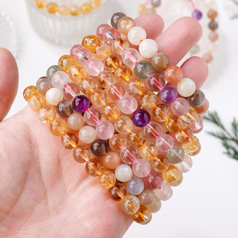 8mm Natural Crystal Stone Beads Bracelet