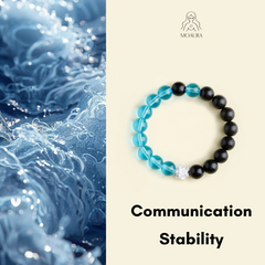 Aromatic Water Element & Blue Crystal Bracelet Fengshui Yinyang Bracelet