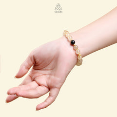 Aromatic Single Water Element & Citrine Bracelet Fengshui Bracelet