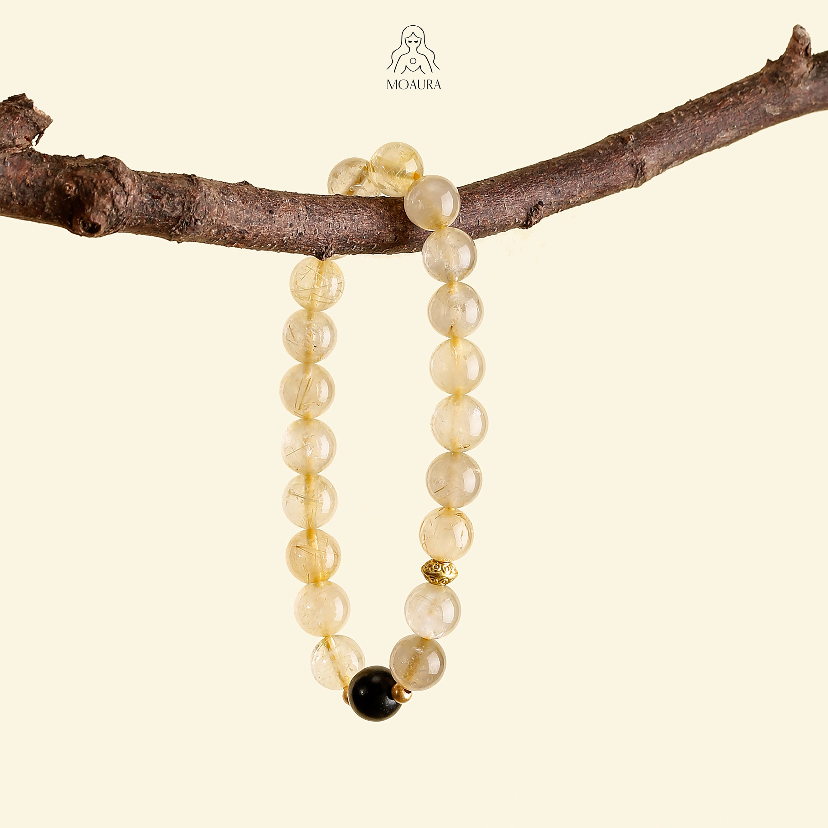 Aromatic Single Water Element & Citrine Bracelet Fengshui Bracelet