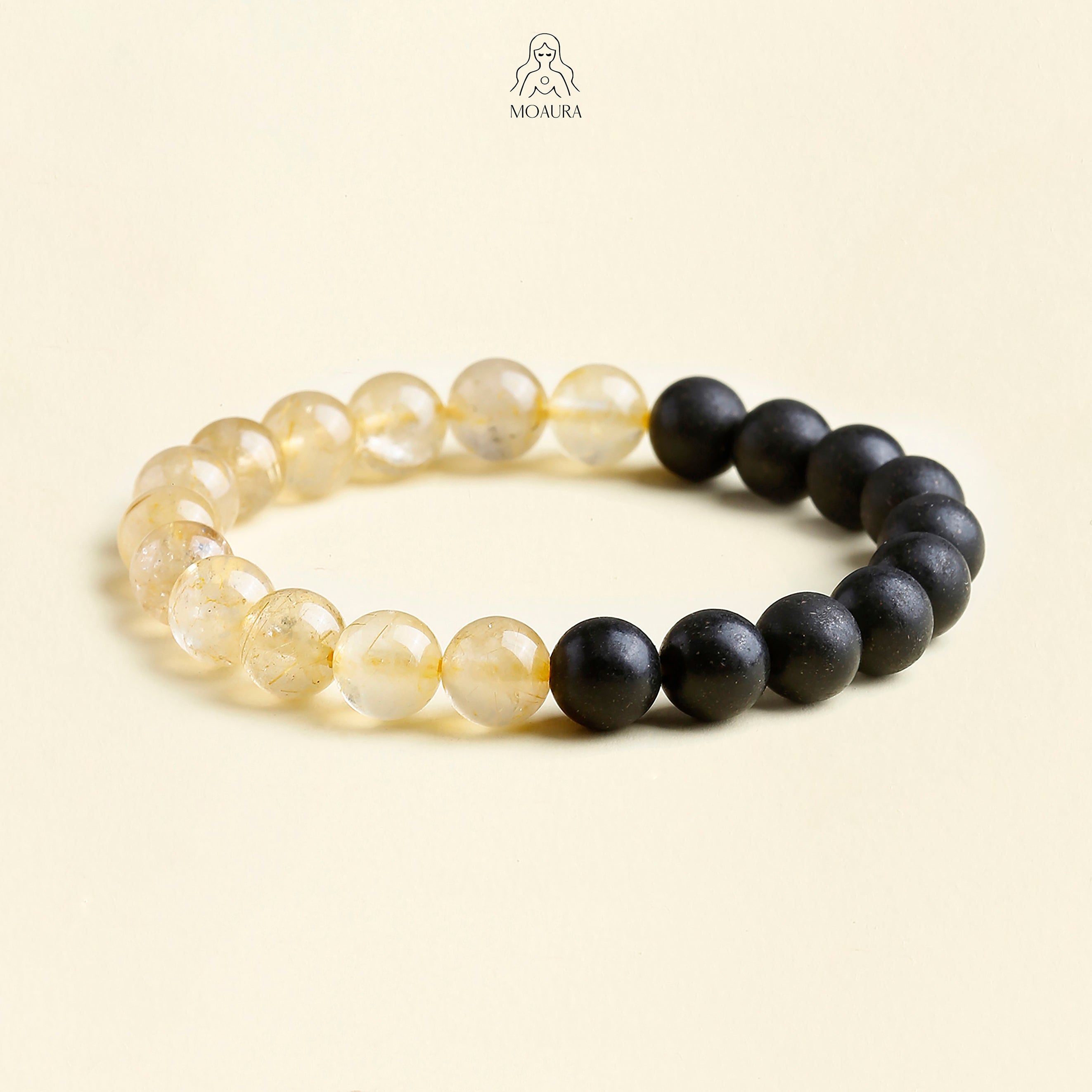 Aromatic Water Element & Citrine Bracelet Fengshui Yinyang Bracelet