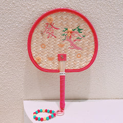 Feng Shui Handwoven Fan with Fortune Tree for Prosperity and Wealth  Money Tree for Wealth and Good Luck