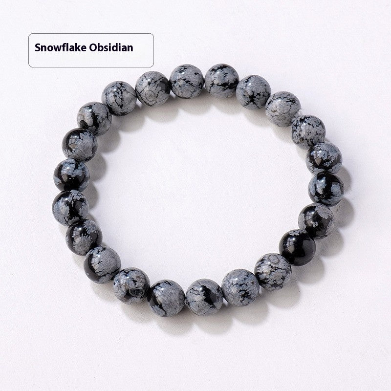 8mm Natural Crystal Stone Beads Bracelet