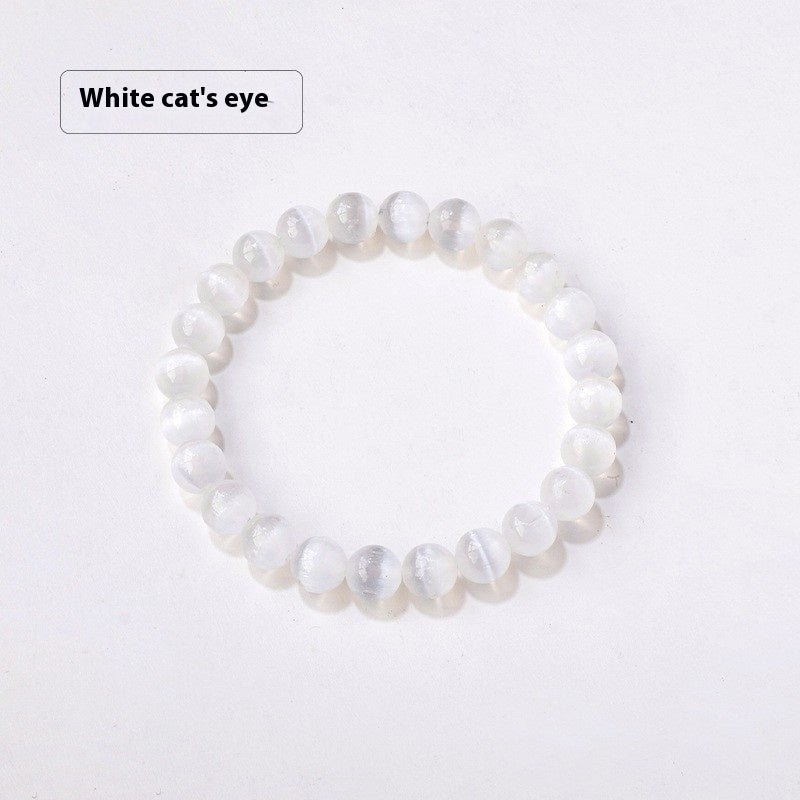 8mm Natural Crystal Stone Beads Bracelet