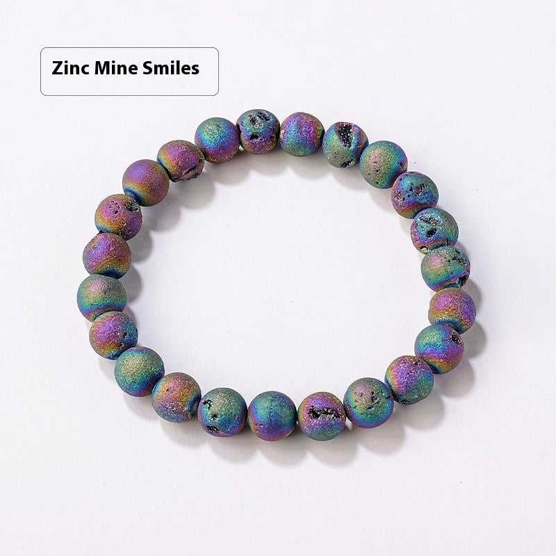 8mm Natural Crystal Stone Beads Bracelet